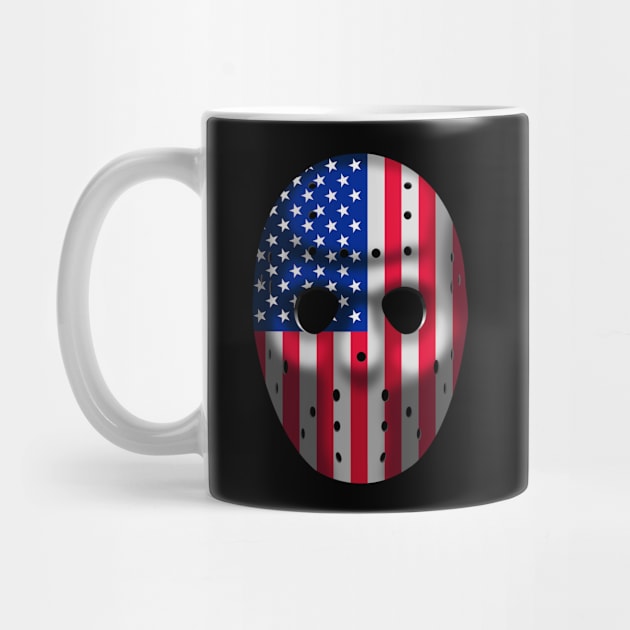 Hockey Mask, American flag by HEJK81